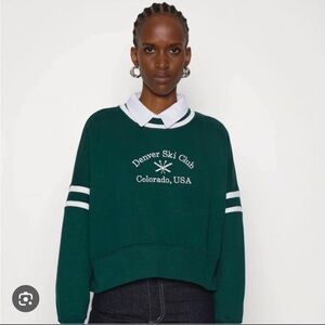 Abercrombie & Fitch | Denver Ski Club Boxy Crew Sweater, XS